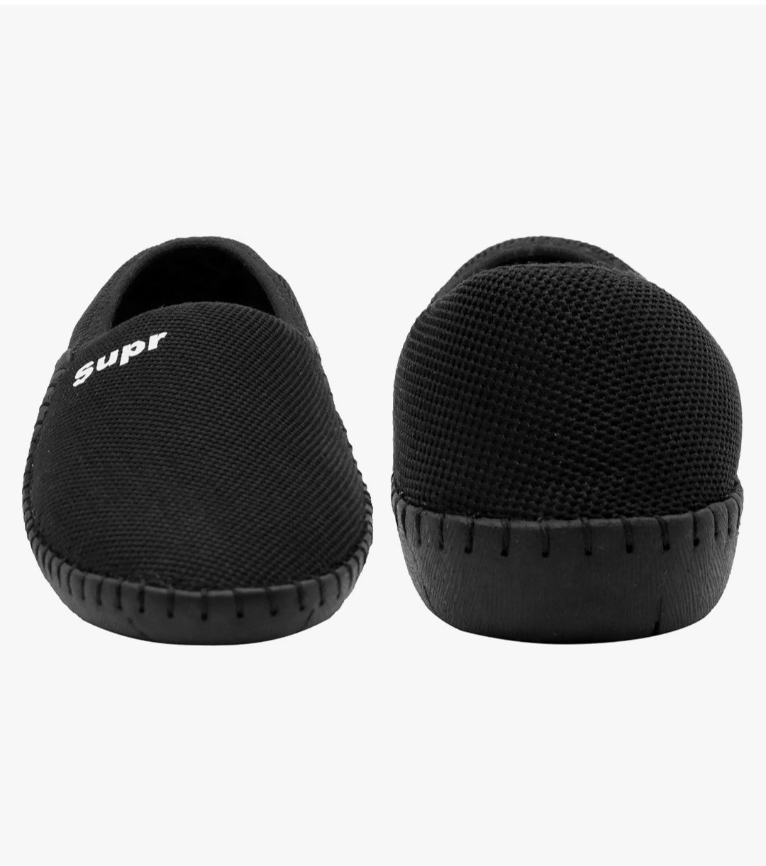 Stylish Black Mesh Slip-On Shoes