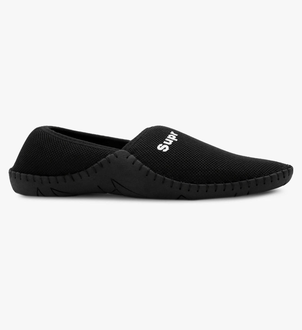 Stylish Black Mesh Slip-On Shoes