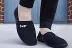 Stylish Black Mesh Slip-On Shoes