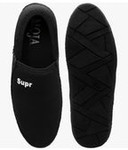 Stylish Black Mesh Slip-On Shoes